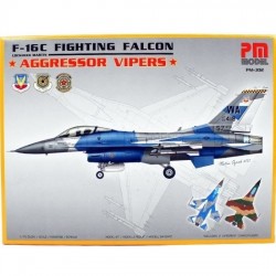 PM Model F-16 Fighting Falcon Aggressor Vipers Avcı-Bombardıman Uçağı Maketi PM-302