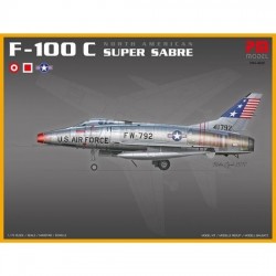 PM Model North American F-100 C Super Sabre Avcı-Bombardıman Uçağı Maketi PM-402