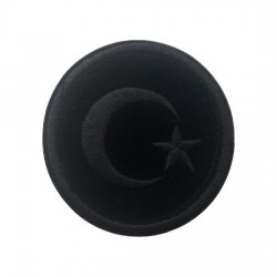 Siyah Yuvarlak Bayrak Peç