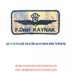 Hava Trafik Kontrolör İsimlik